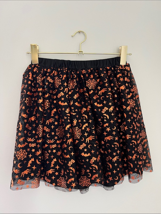 wonder nation Other - wonder nation | Black Tulle Skirt with Orange Halloween Print NWOTSize L (10-12)